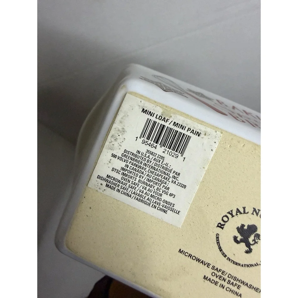 Royal Norfolk Ceramic Mini Loaf-